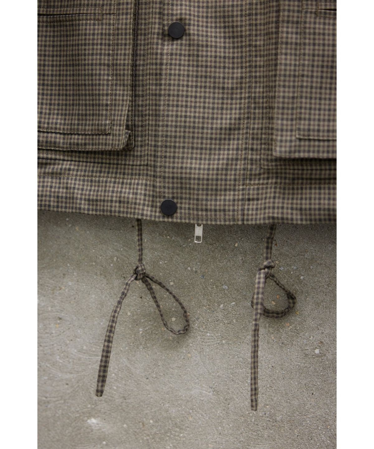 유스(YOUTH) Oversized Field Jacket - Brown check
