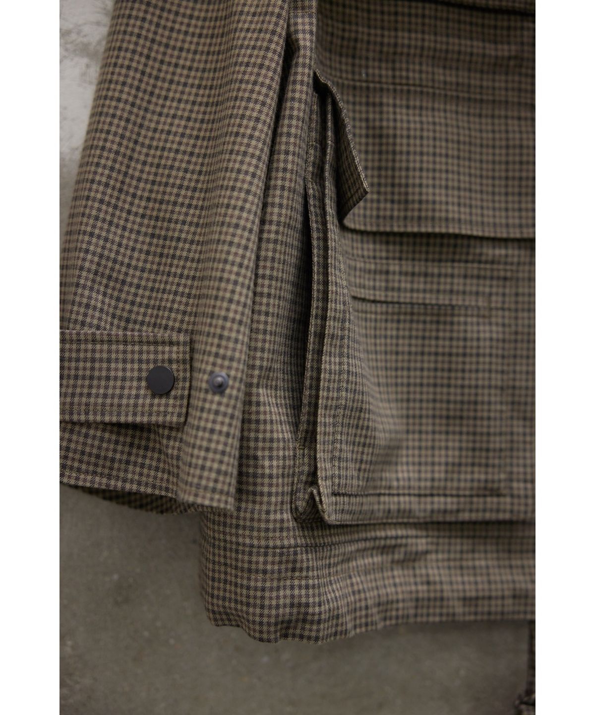 유스(YOUTH) Oversized Field Jacket - Brown check