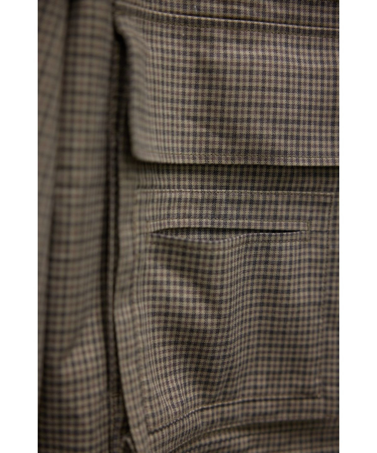 유스(YOUTH) Oversized Field Jacket - Brown check