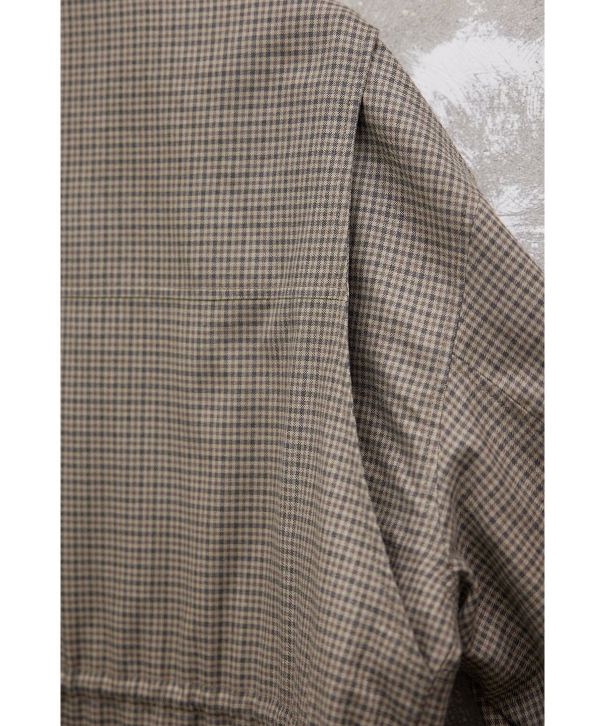 유스(YOUTH) Oversized Field Jacket - Brown check