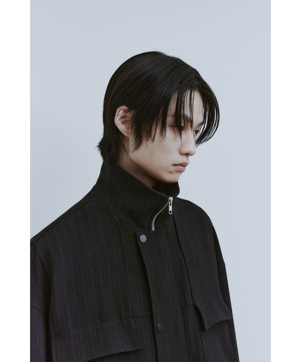 유스(YOUTH) Oversized Field Jacket - Black
