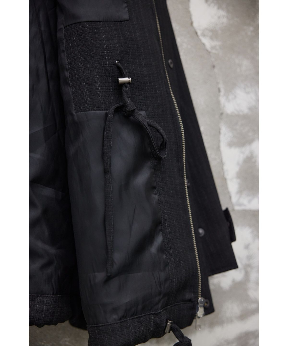 유스(YOUTH) Oversized Field Jacket - Black