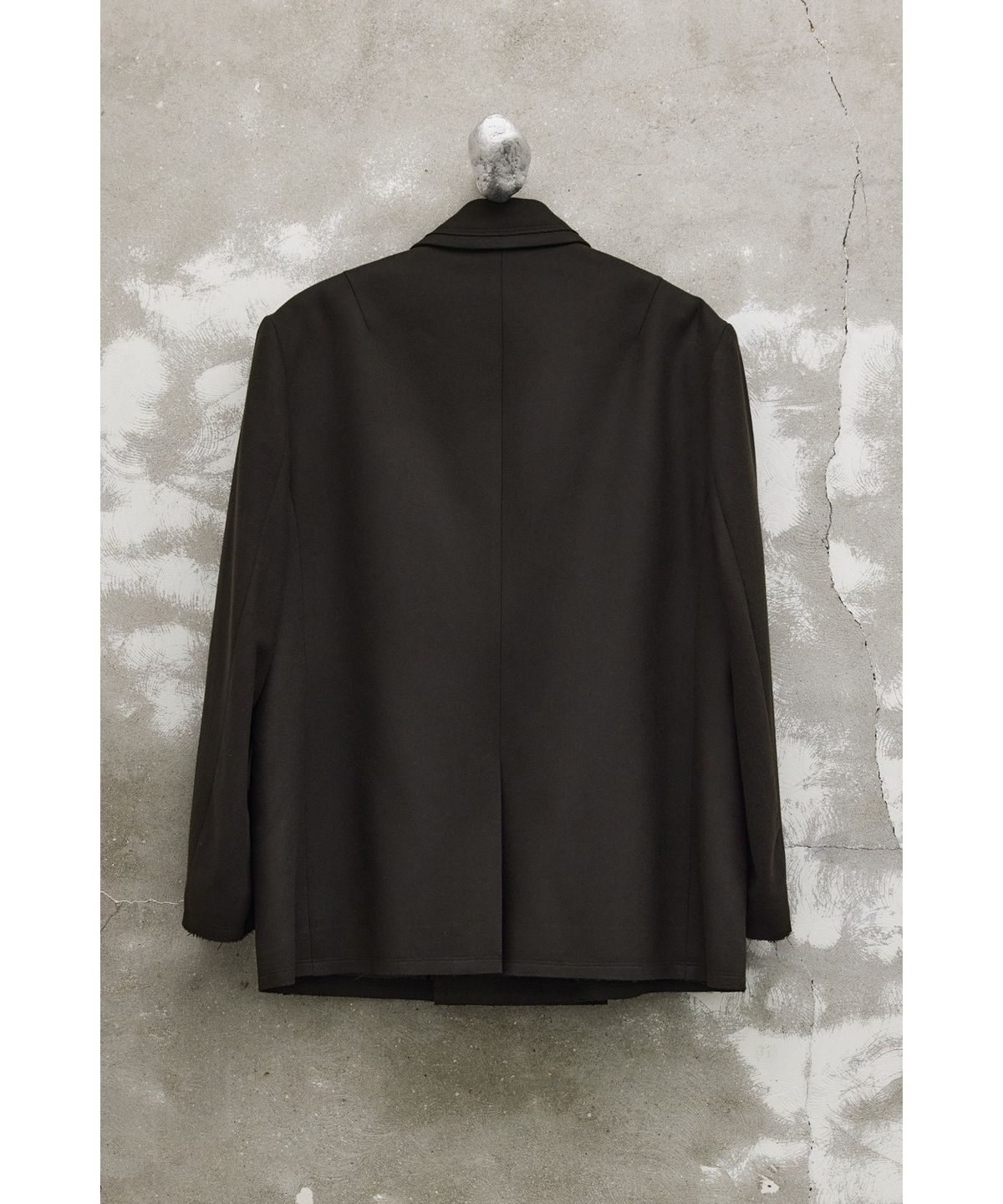 유스(YOUTH) Oversized Double Breasted Jacket - Dark Brown