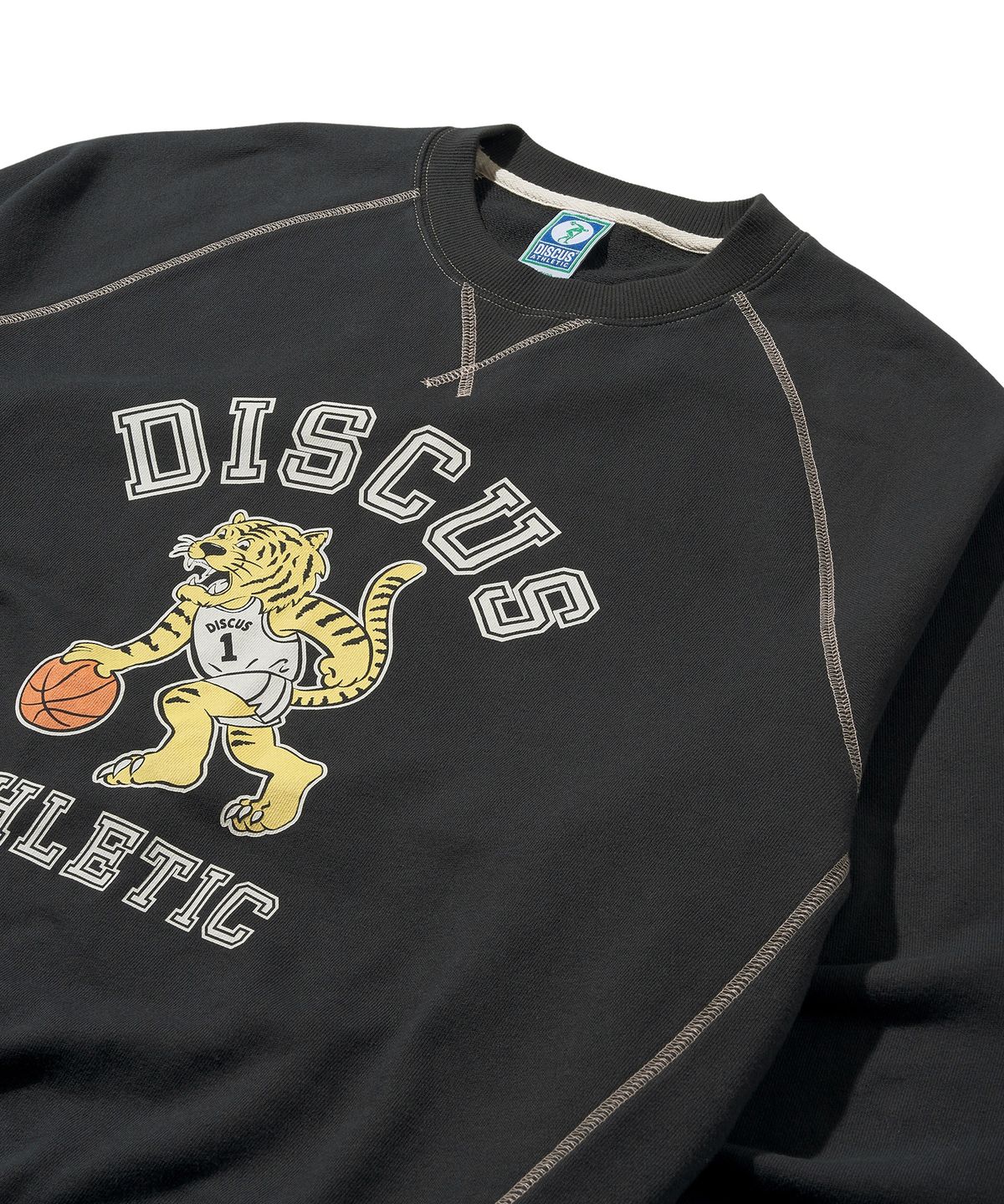 디스커스 애슬레틱(DISCUS ATHLETIC) [2COLORS] 오버 핏 타이거 스웨트 셔츠