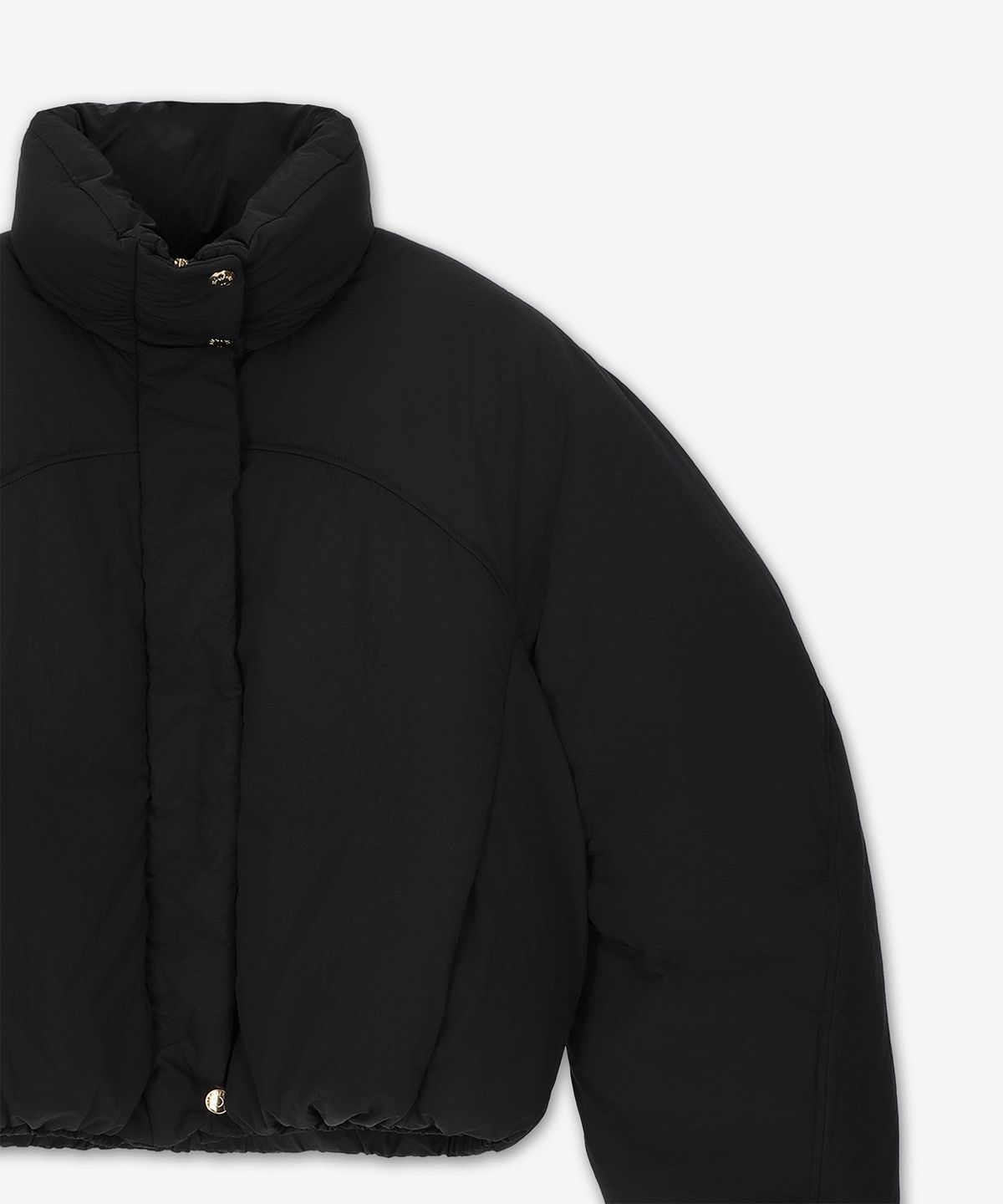 자크뮈스(JACQUEMUS) 라 두두느 카라코 크롭 패딩 - 블랙 / 241CO0491320990