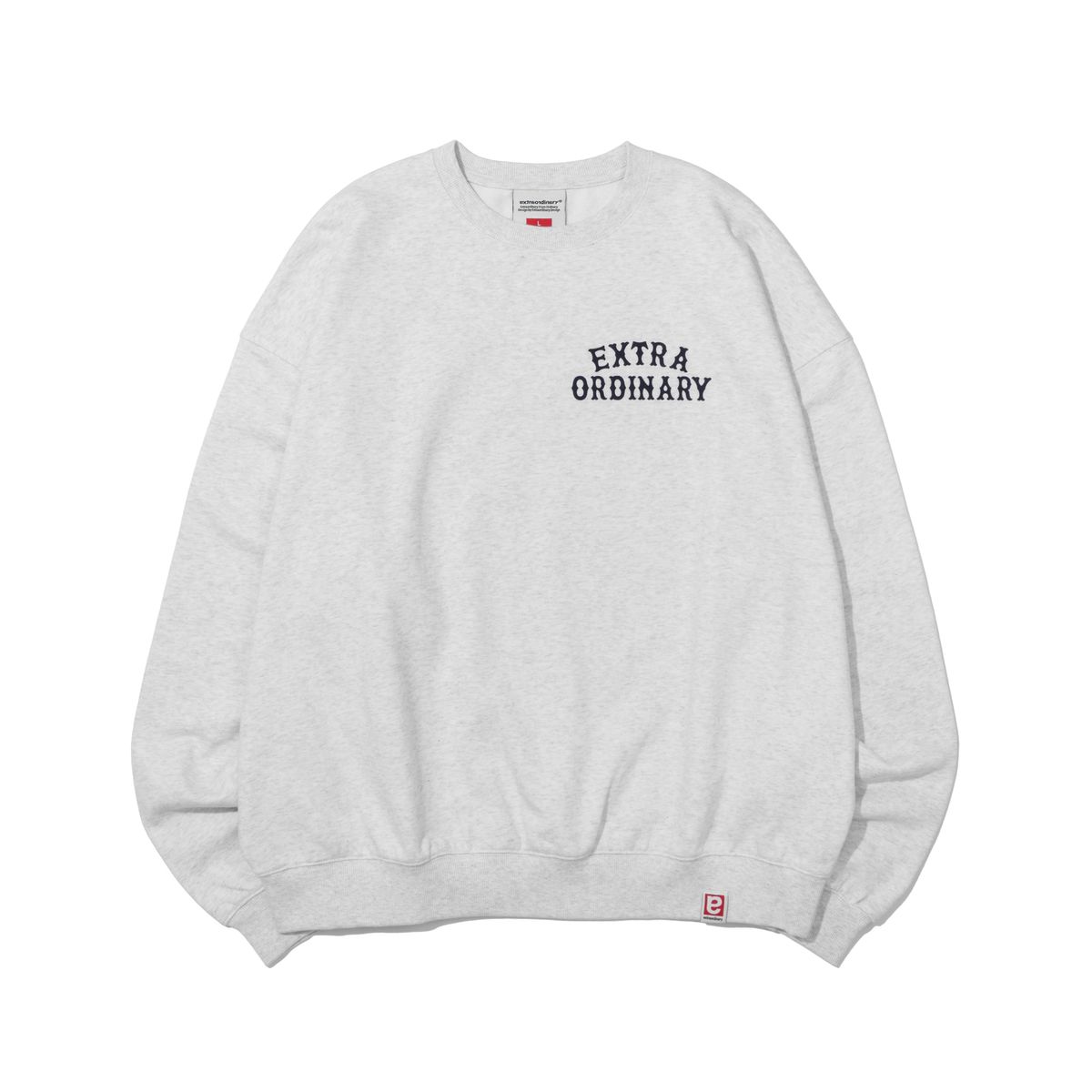 엑스트라오디너리(EXTRAORDINARY) EX LOGO CREWNECK  L.M/GREY