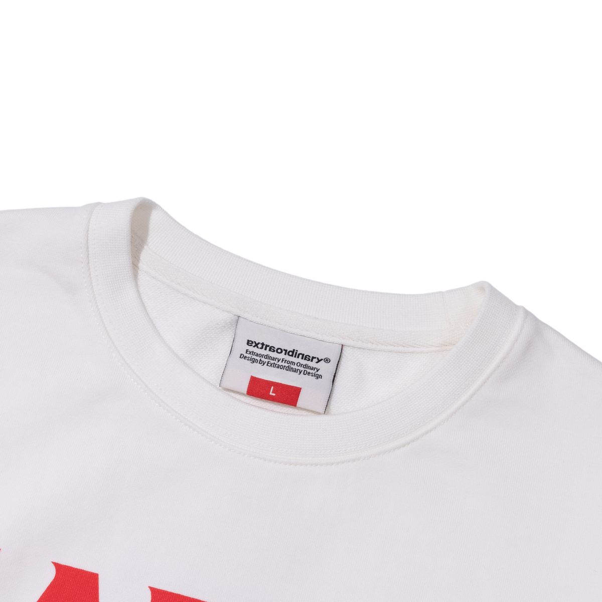 엑스트라오디너리(EXTRAORDINARY) FEARLESS CREWNECK  OFF WHITE