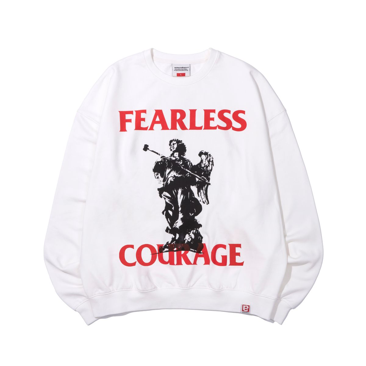 엑스트라오디너리(EXTRAORDINARY) FEARLESS CREWNECK  OFF WHITE