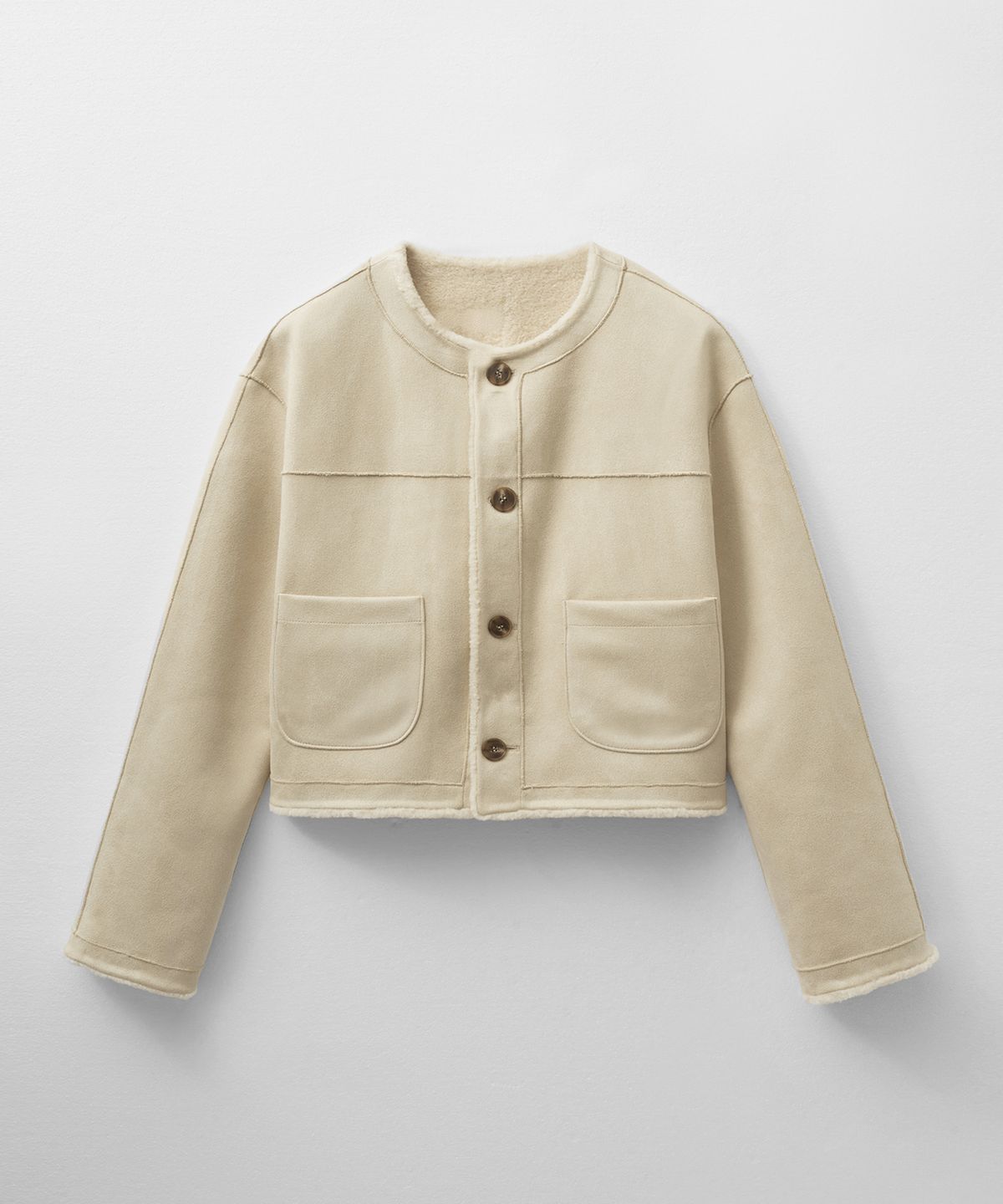 몽돌(MONGDOL) 리버시블 페이크 퍼 자켓 라이트베이지 MDJK031LBEIGE