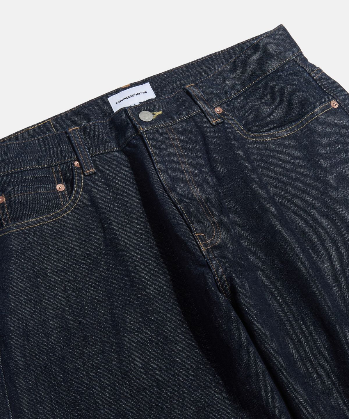 에스피오나지(ESPIONAGE) Selvedge Relaxed Denim Pants Dark Indigo