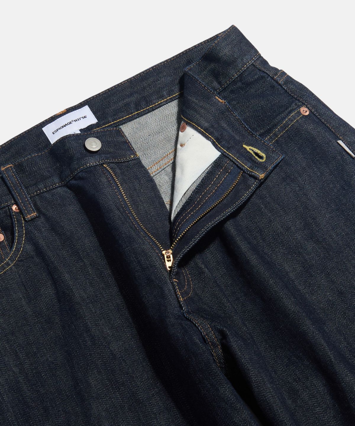 에스피오나지(ESPIONAGE) Selvedge Relaxed Denim Pants Dark Indigo