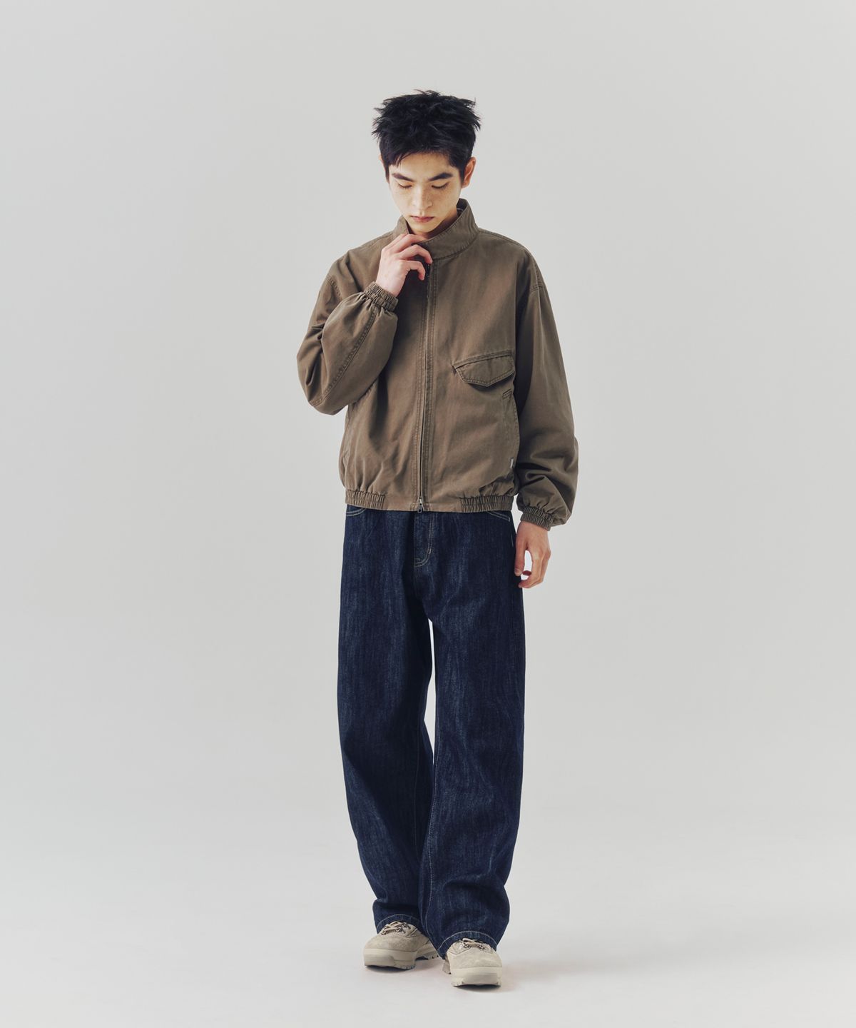 에스피오나지(ESPIONAGE) Selvedge Relaxed Denim Pants Dark Indigo