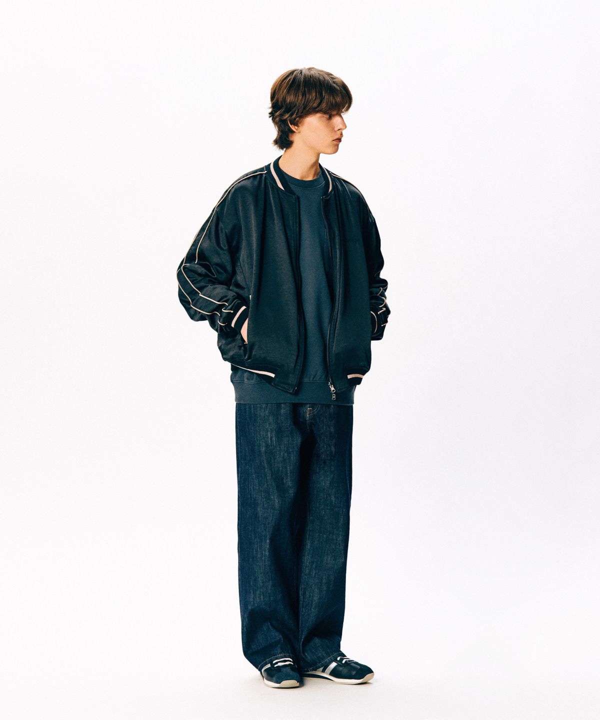 에스피오나지(ESPIONAGE) Reversible Souvenir Jacket Black