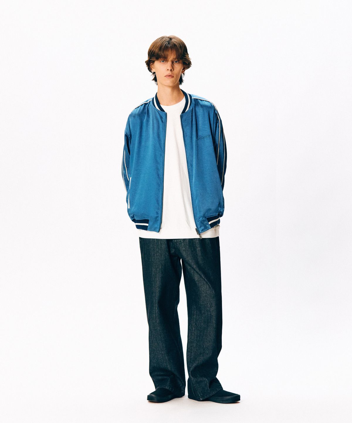 에스피오나지(ESPIONAGE) Reversible Souvenir Jacket Dark Blue