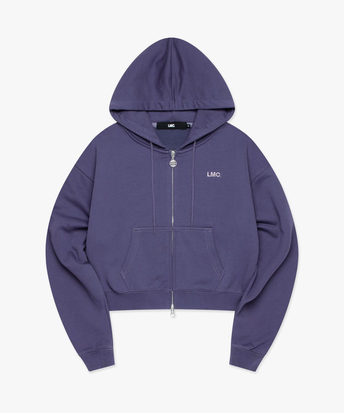 엘엠씨(LMC) WM OG CROPPED ZIP-UP HOODIE dark purple