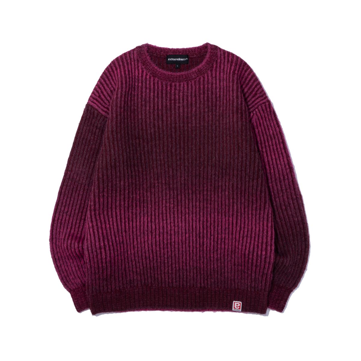 엑스트라오디너리(EXTRAORDINARY) GRADIENT SWEATER  WINE
