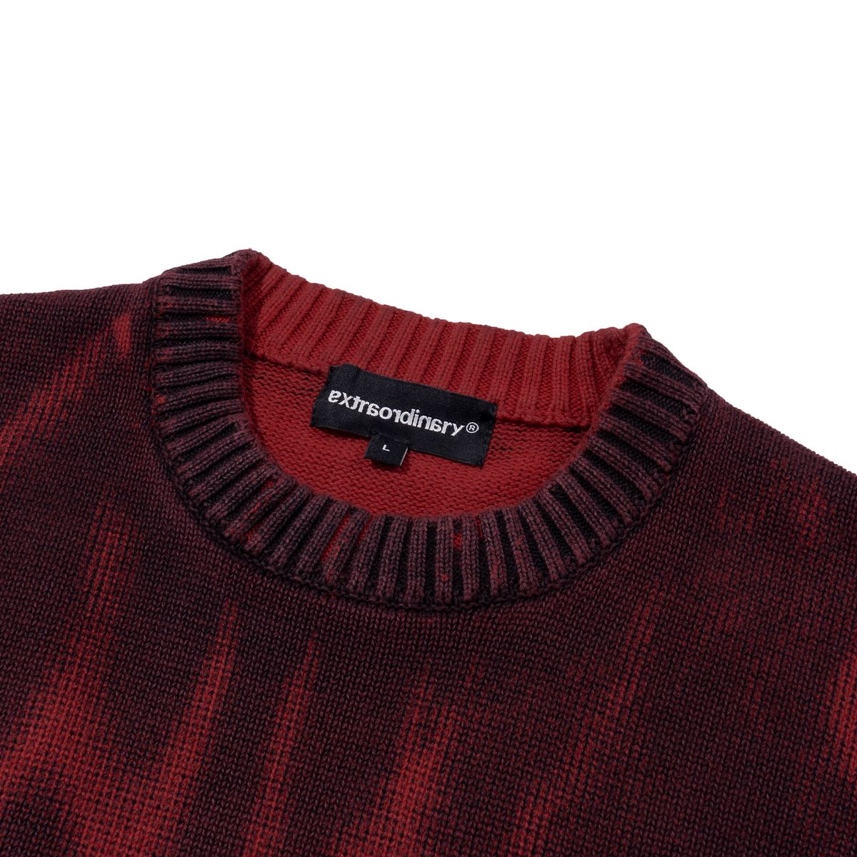 엑스트라오디너리(EXTRAORDINARY) NORTHERN LIGHT SWEATER  RED