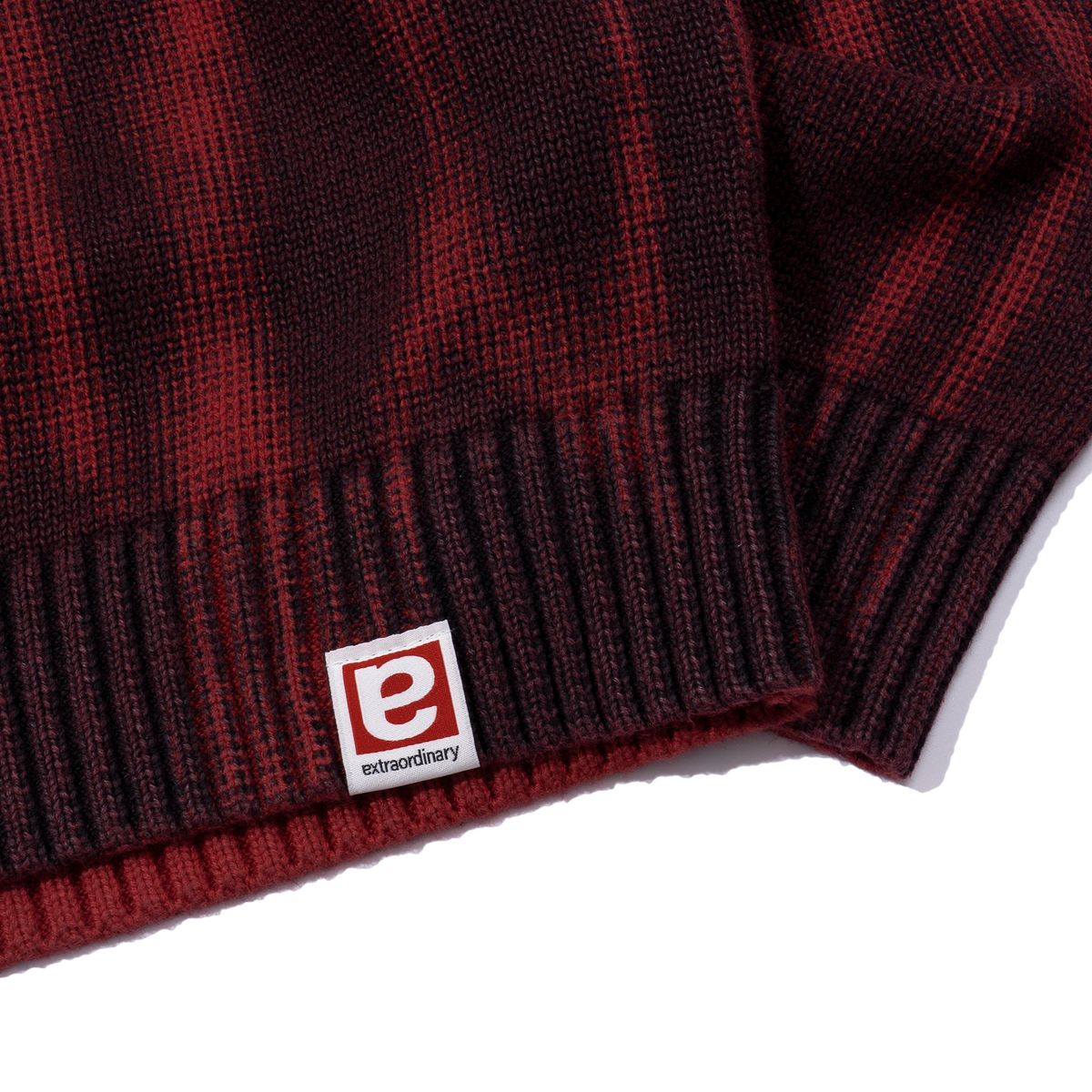 엑스트라오디너리(EXTRAORDINARY) NORTHERN LIGHT SWEATER  RED