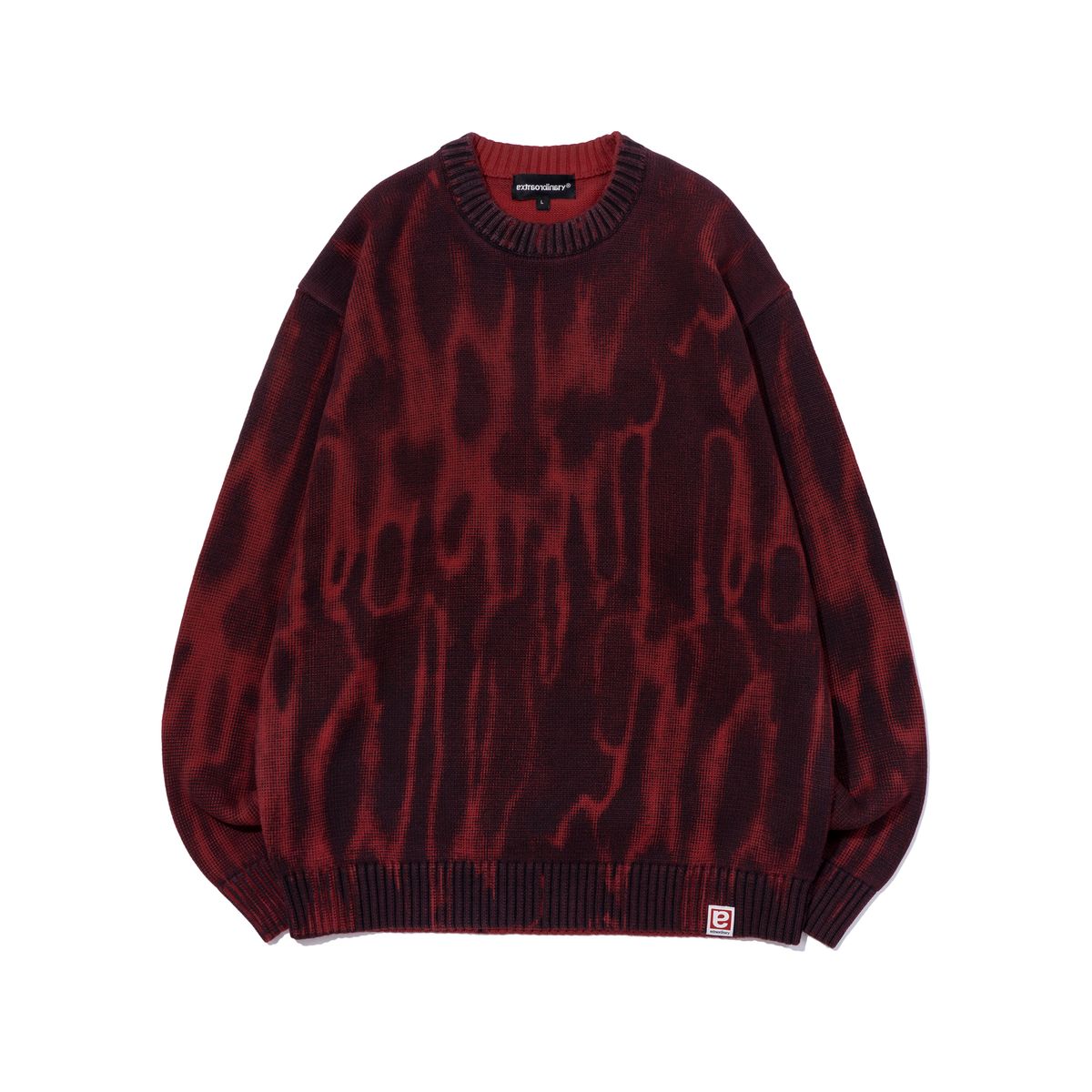 엑스트라오디너리(EXTRAORDINARY) NORTHERN LIGHT SWEATER  RED