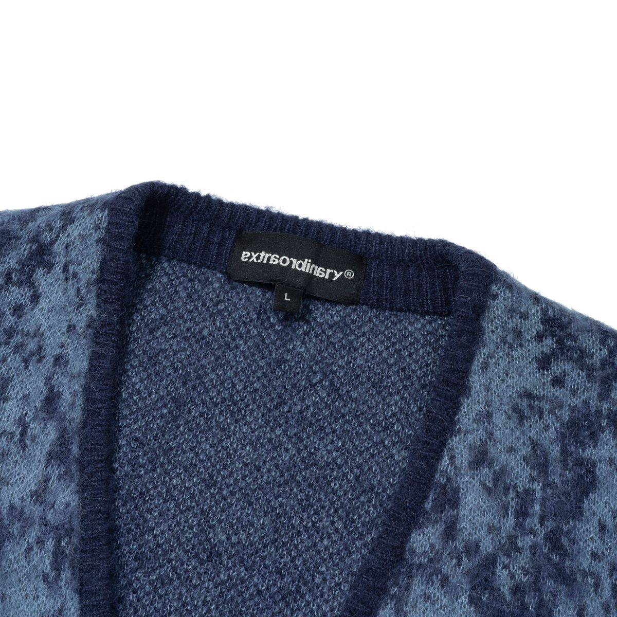 엑스트라오디너리(EXTRAORDINARY) PYTHON CARDIGAN  BLUE