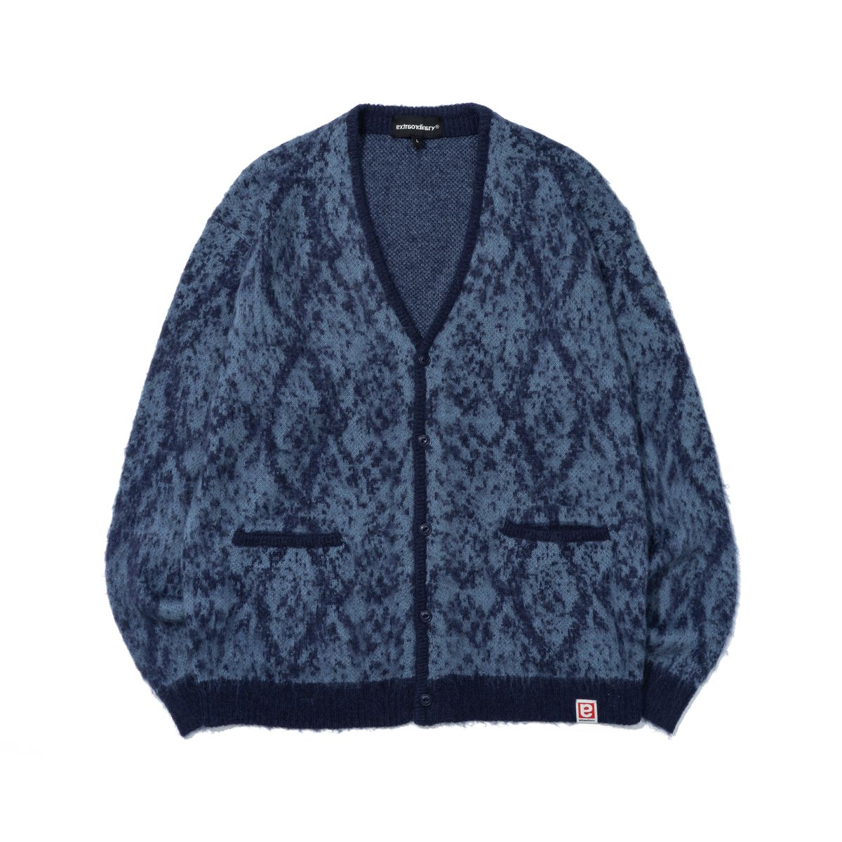 엑스트라오디너리(EXTRAORDINARY) PYTHON CARDIGAN  BLUE