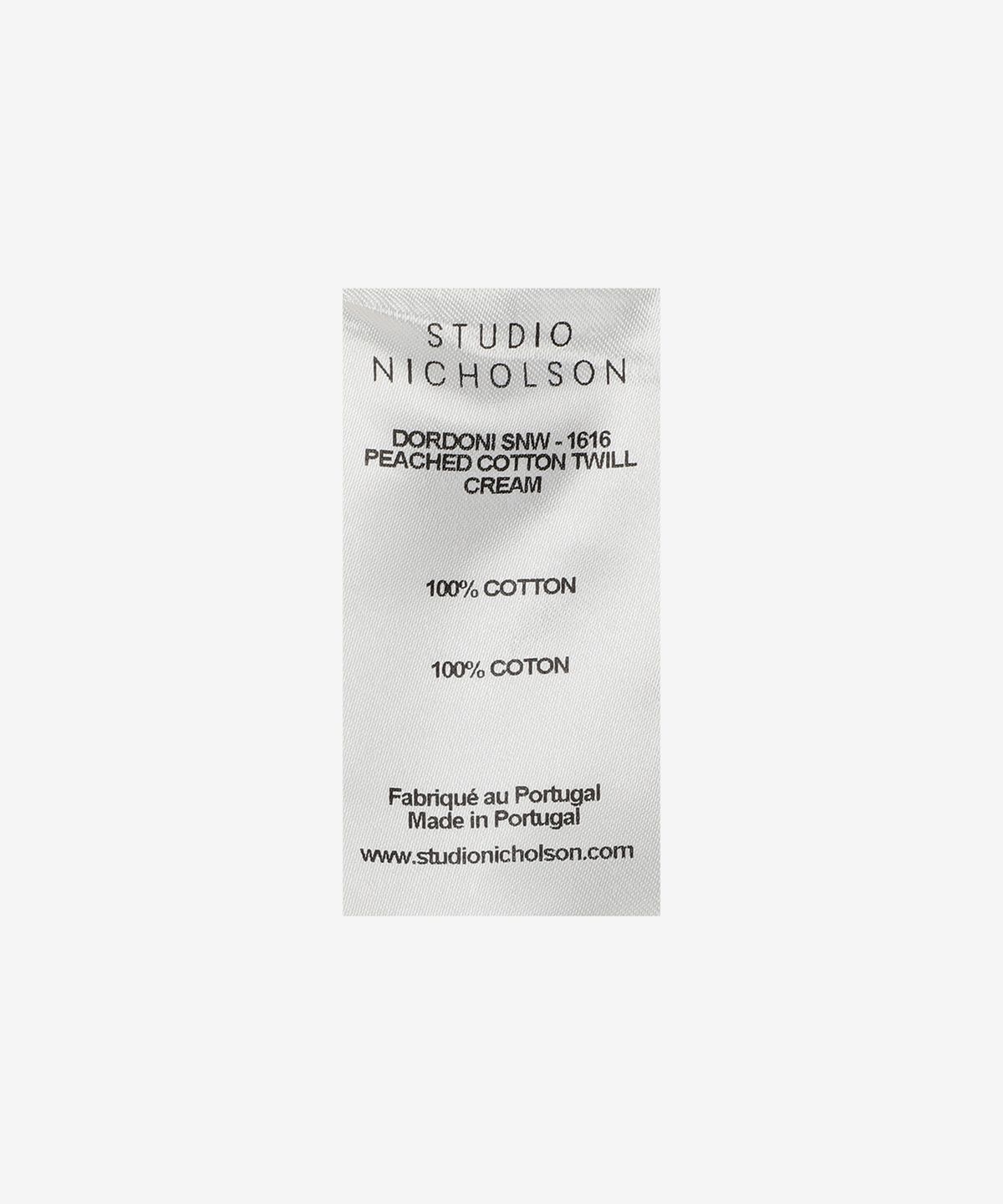 스튜디오니콜슨(STUDIO NICHOLSON) 도르도니 딥 플리츠 볼륨 앵클 크롭 팬츠 - 크림 / DORDONISNW1616CREAM
