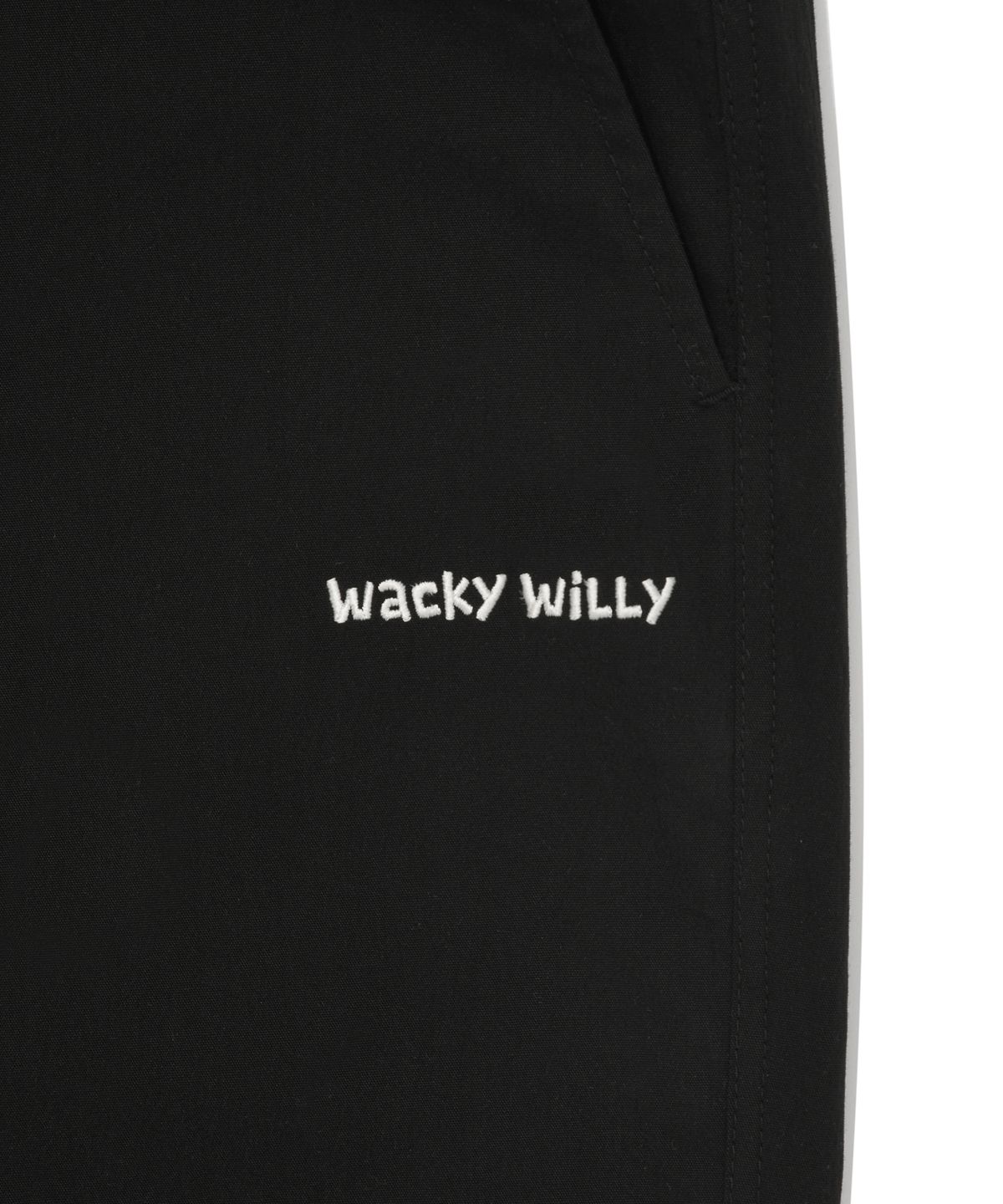 와키윌리(WACKY WILLY) 코튼 파라슈트 팬츠 블랙