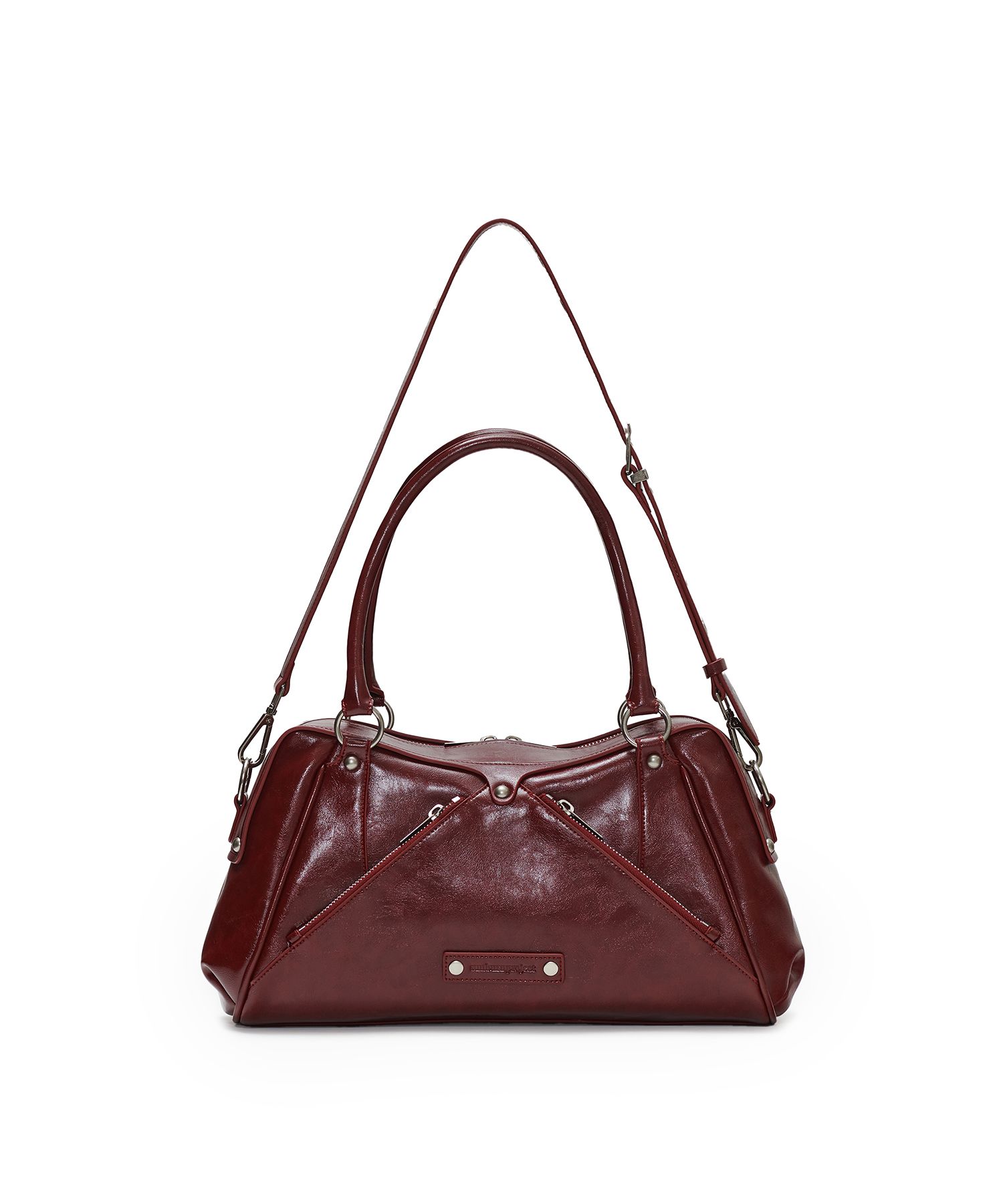[SUNBURNPROJECT] Faux Leather M.O.S Bag 人気 韓国ブランド MUSINSA公式 | SUNBURN PROJECT Faux Leather M.O.S Bag, BURGUNDY