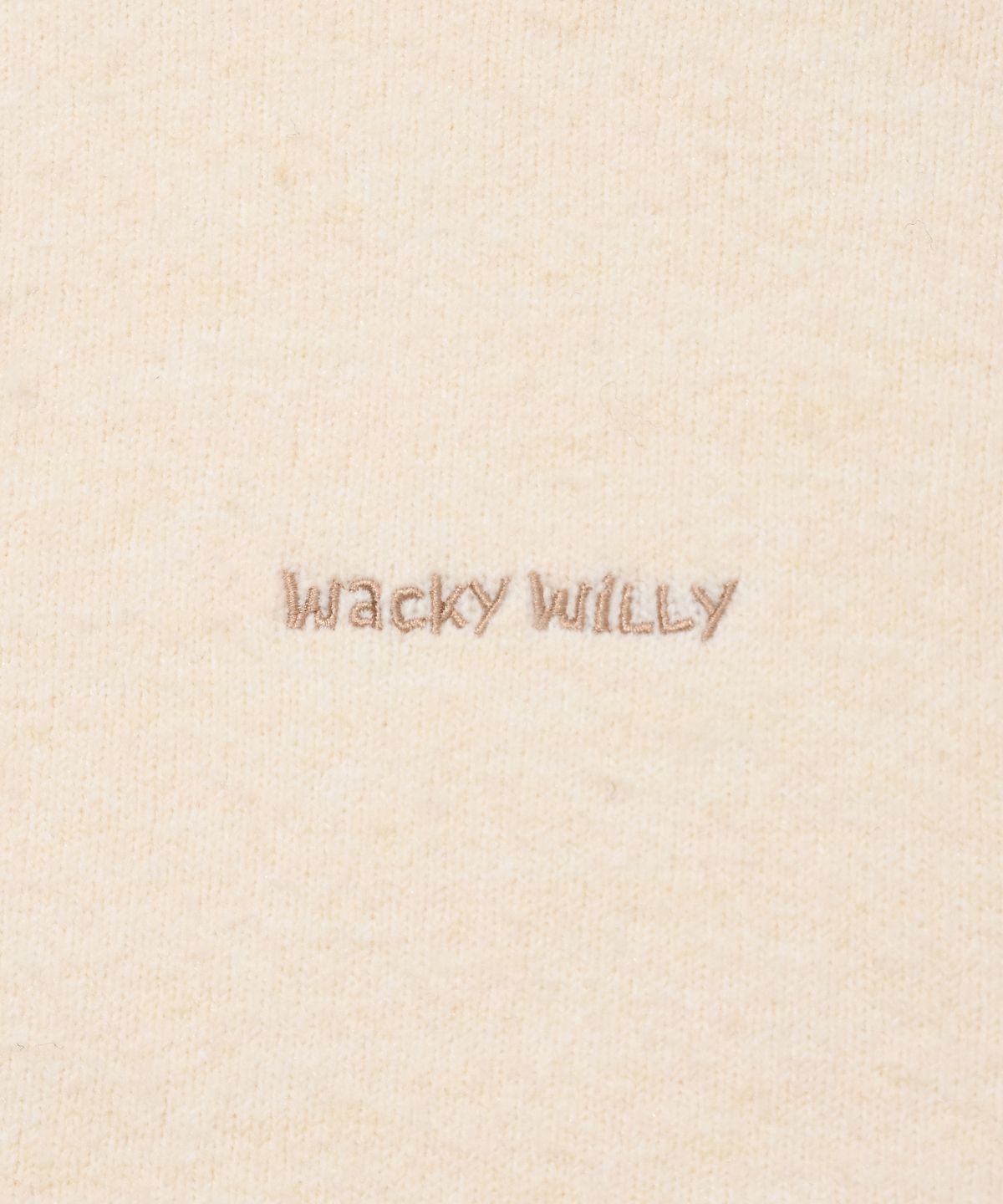 와키윌리(WACKY WILLY) 라운드넥 가디건 크림