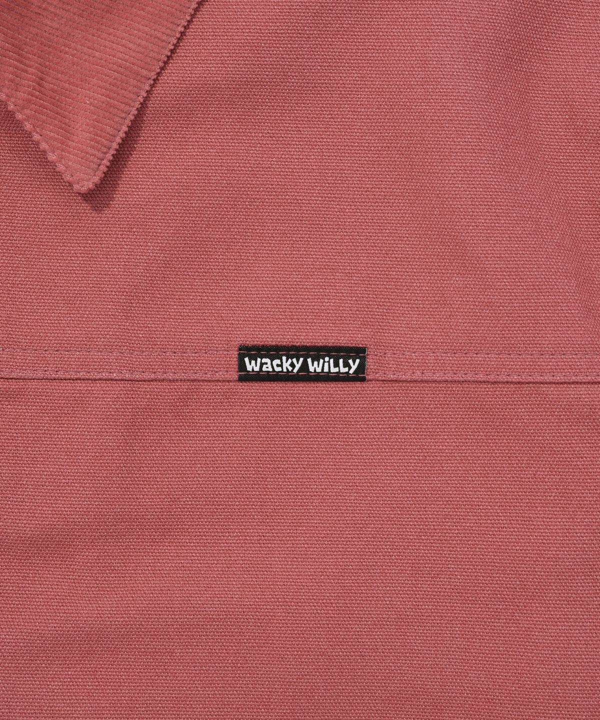 와키윌리(WACKY WILLY) 코듀로이 배색 워크자켓 핑크
