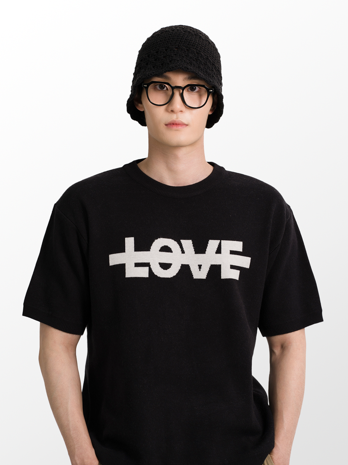 현 스튜디오(HYUN STUDIO) LOVE SHORT SLEEVE KNIT