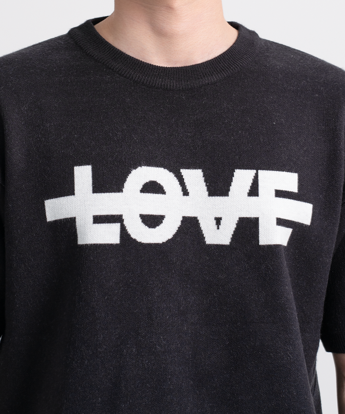 현 스튜디오(HYUN STUDIO) LOVE SHORT SLEEVE KNIT