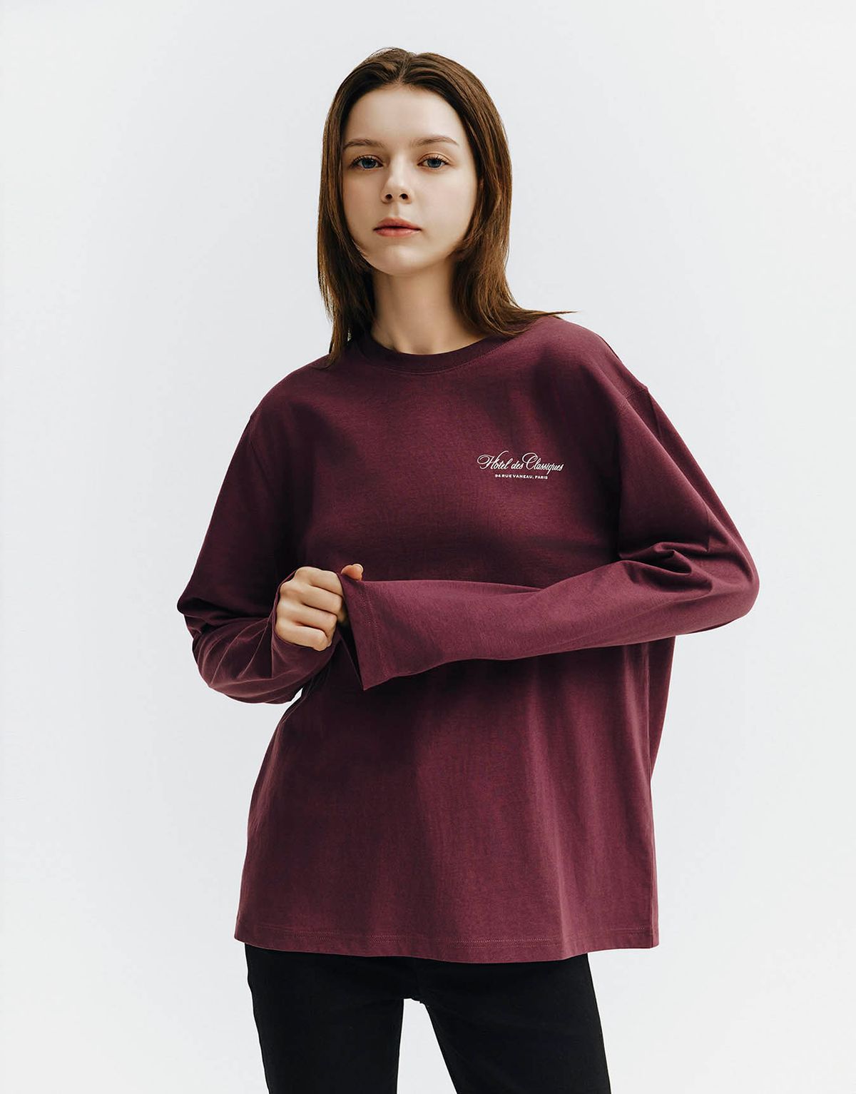 지오다노(GIORDANO) 루즈핏 그래픽 긴팔티 394908 [6color]