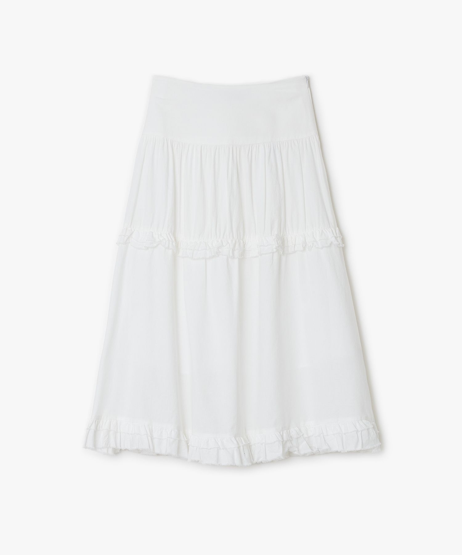 スカート White Maxi Frill Skirt MUSINSA | SUNBURN PROJECT Frill Maxi Skirt, WHITE