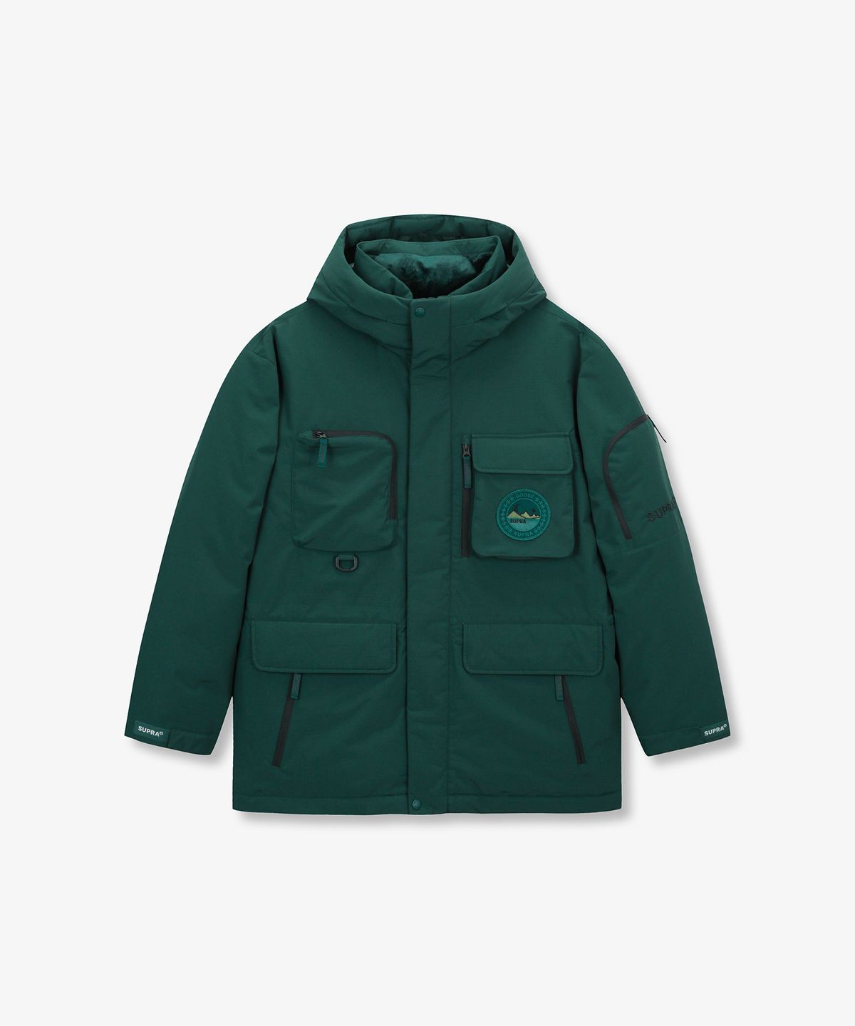수프라(SUPRA) 포켓 미드 구스 다운 자켓(GREEN)