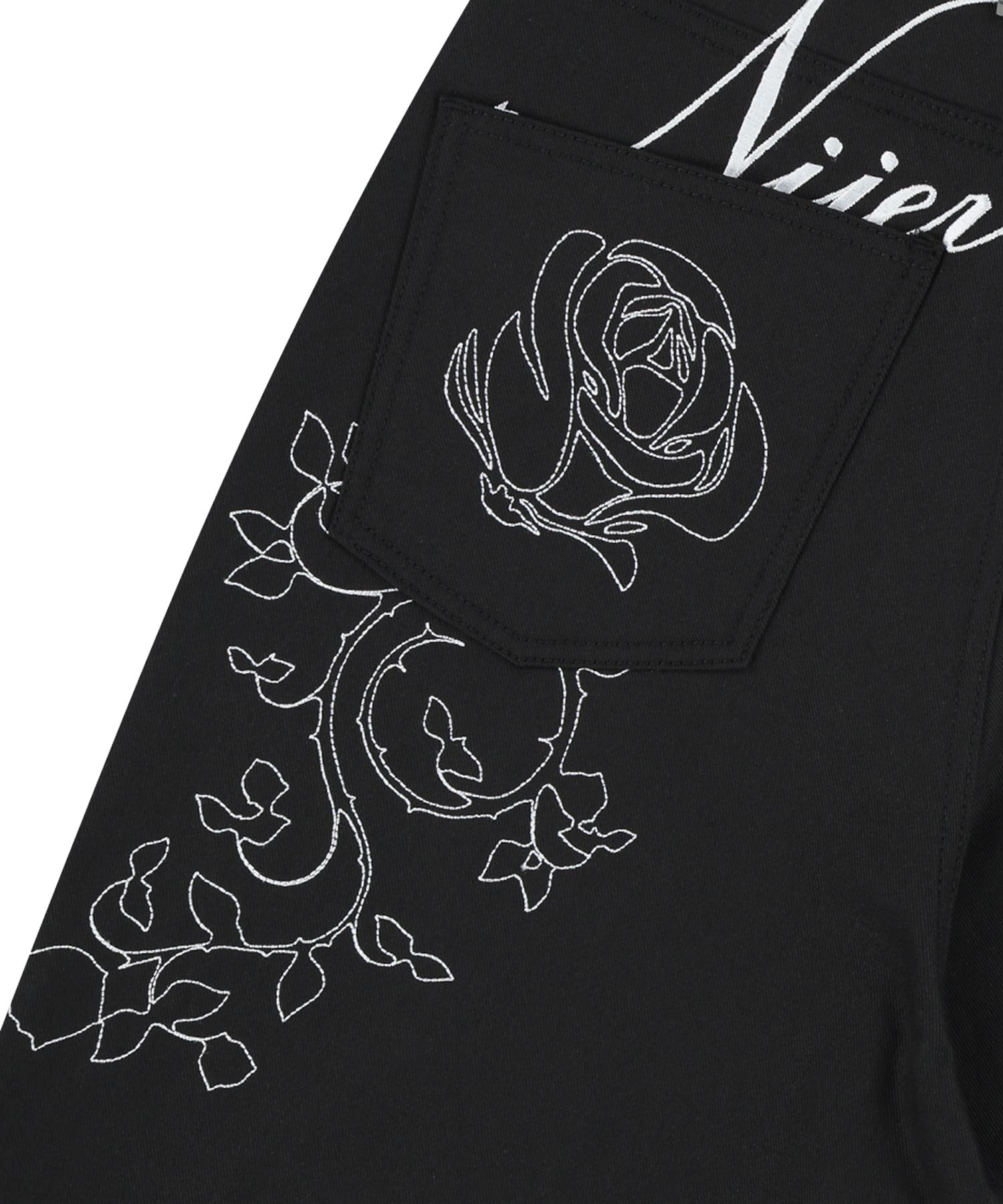 ●NIIER NOR● ROSE BALLOON DENIM PANTS MUSINSA | NIIER NOR ROSE BALLOON DENIM PANTS_BLACK