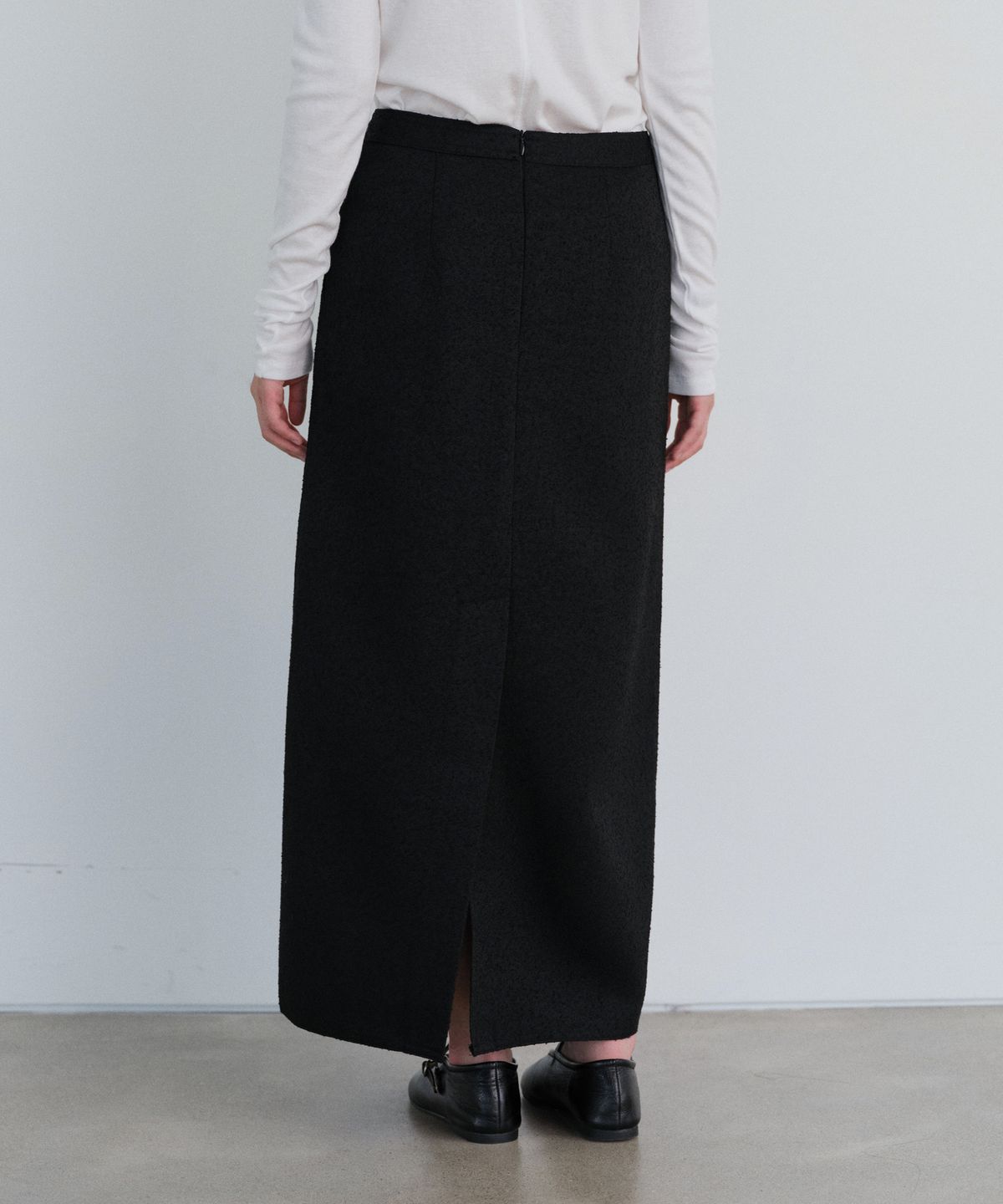 유라고(URAGO) Grown back slit maxi skirt