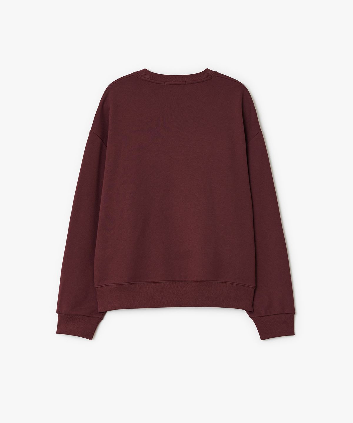썬번프로젝트(SUNBURNPROJECT) Sunburn Logo Patch Sweatshirt, BURGUNDY