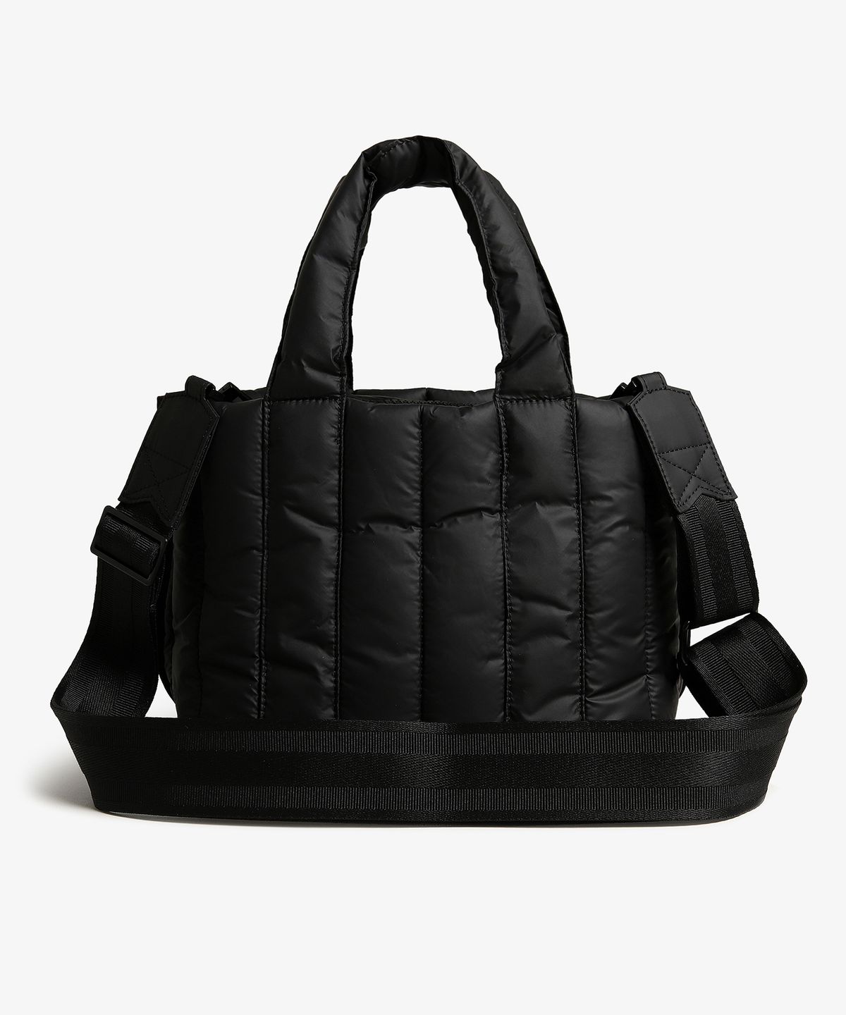 헌터(HUNTER) [UNISEX] 인트레피드 푸퍼 미니 토트백 - 블랙/레드박스 로고