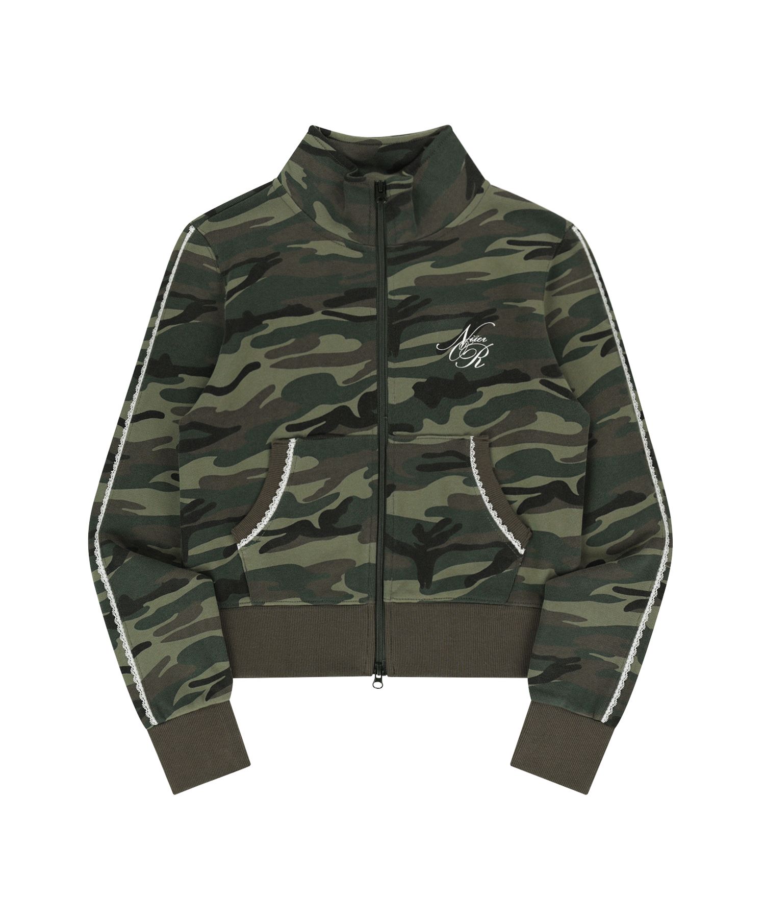 NIIER NOR/IVE ガウル 着用/LACE CURVE TRACK ZIP-UP ☆IVE ガウル 着用！！【NIIER NOR】LACE CURVE TRACK ZIP