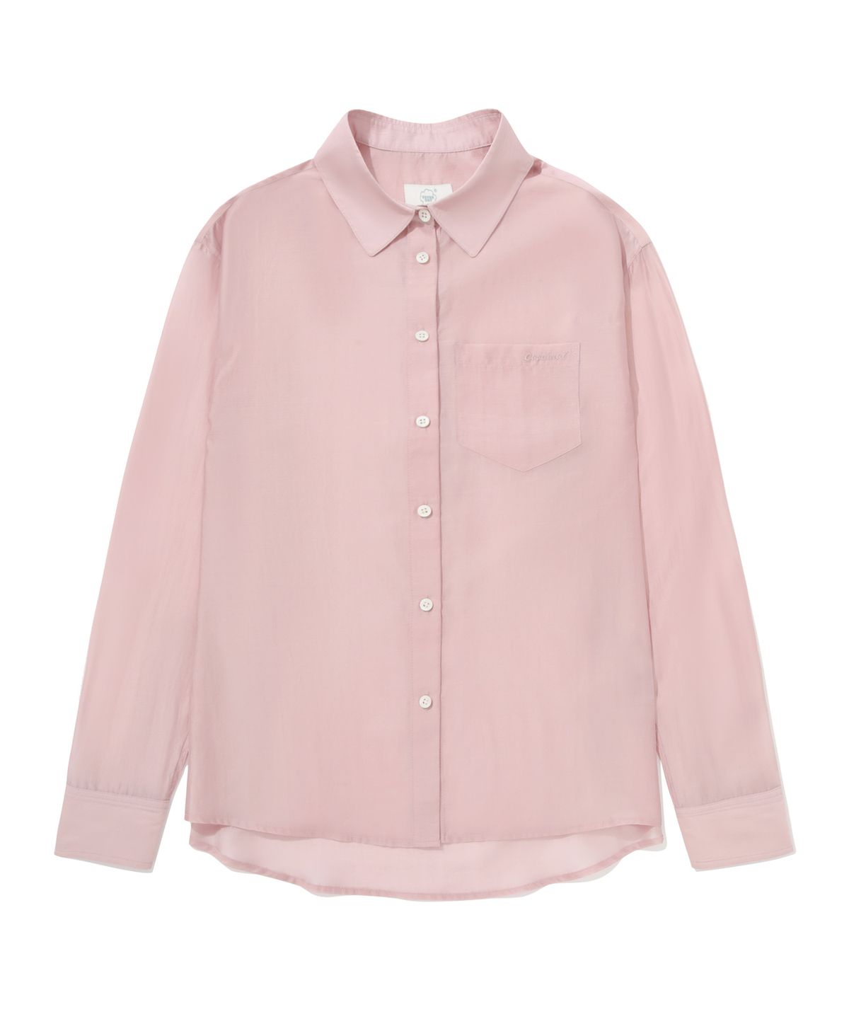커버낫 우먼(COVERNAT WOMAN) 우먼 시어 오버핏 셔츠 Light Pink