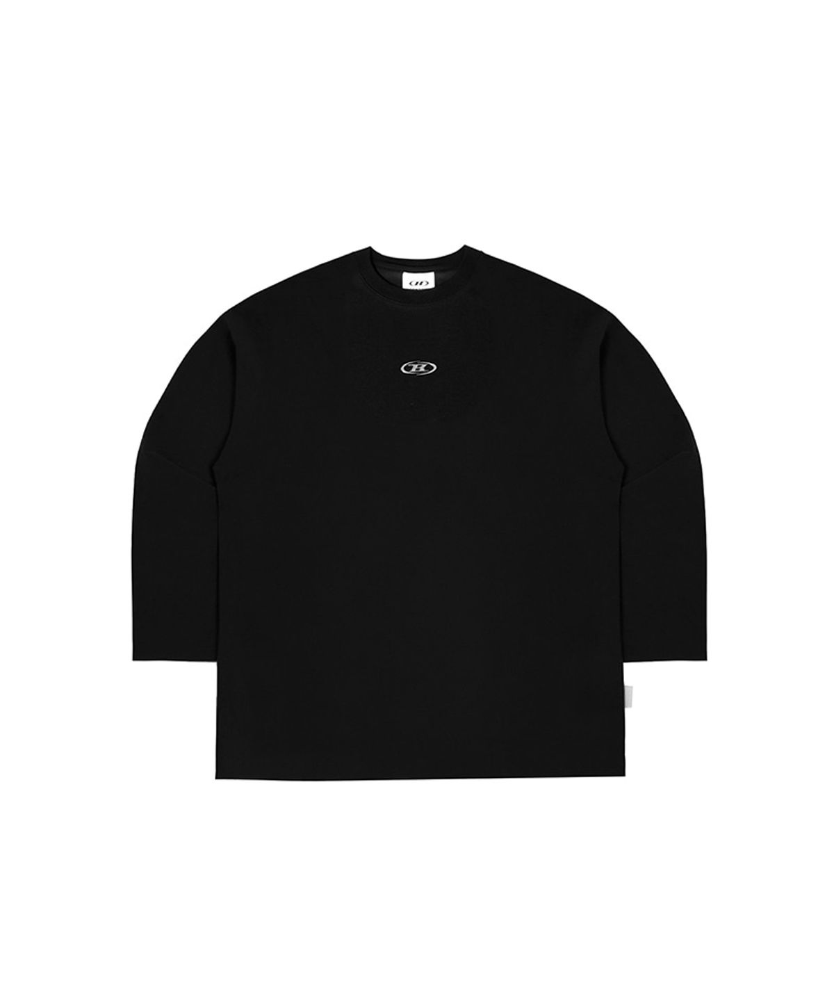 본투윈(BORN TO WIN) SILVER B OVER FIT LONGSLEEVE [BLACK]