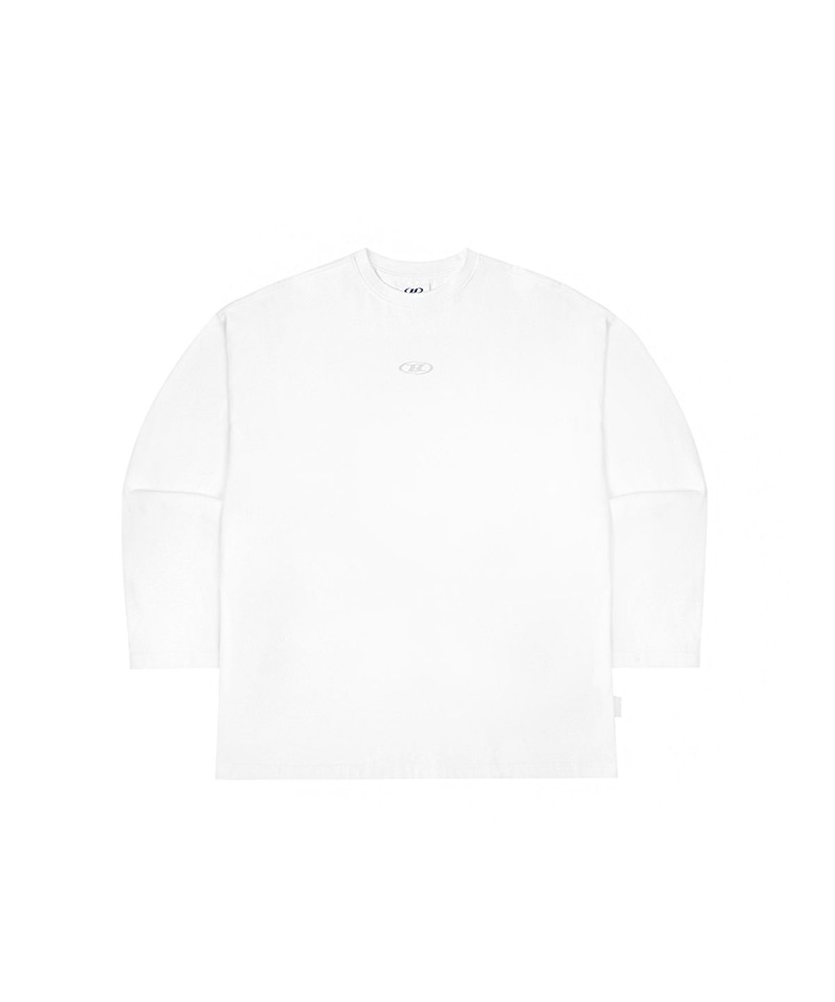 본투윈(BORN TO WIN) SILVER B OVER FIT LONGSLEEVE [WHITE]