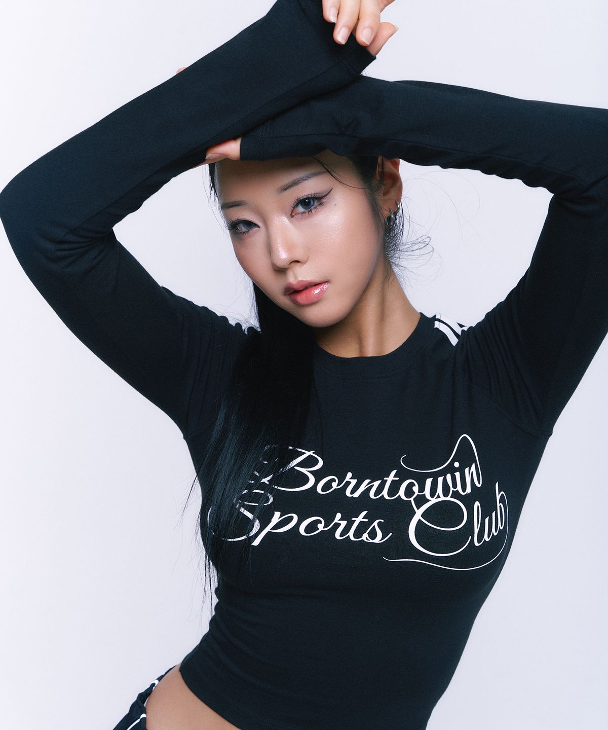 본투윈(BORN TO WIN) TRACK LINE RAGLAN LONGSLEEVE [BLACK]