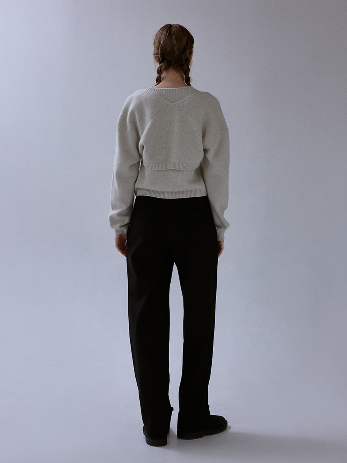 더미튼(THEMITTEN) Mod wool button pants (black)