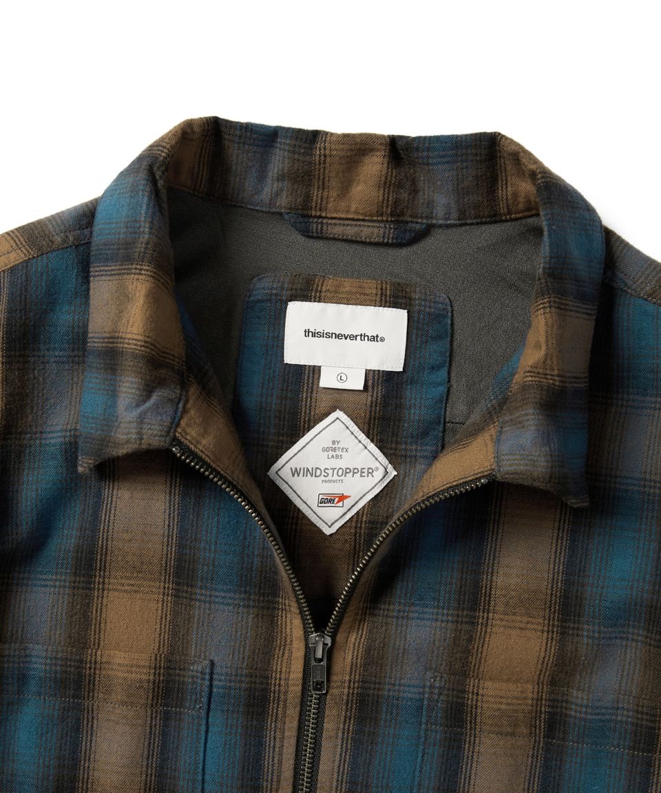 MUSINSA | thisisneverthat GORE-TEX WINDSTOPPER® Shaggy Check Shirt