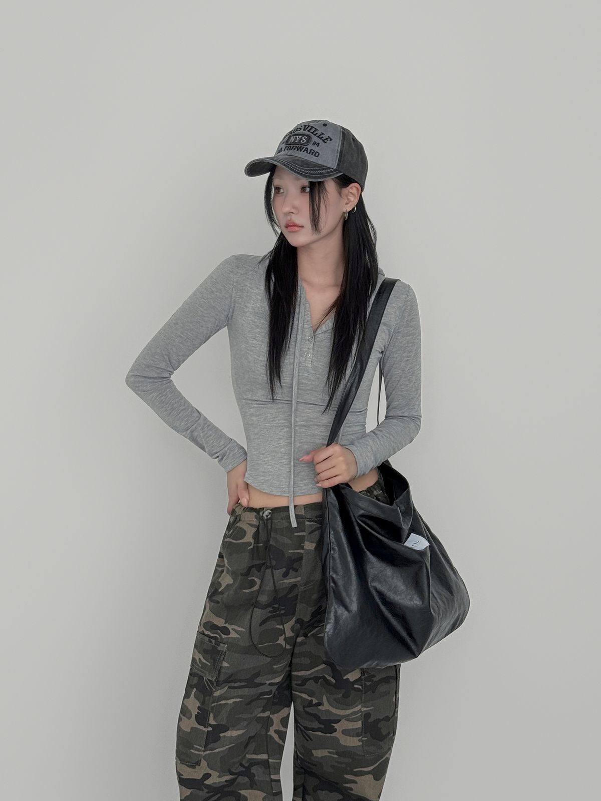 어틸스튜디오(ATIL STUDIO) 데일리 크로스 숄더 에코백 _ [블랙]