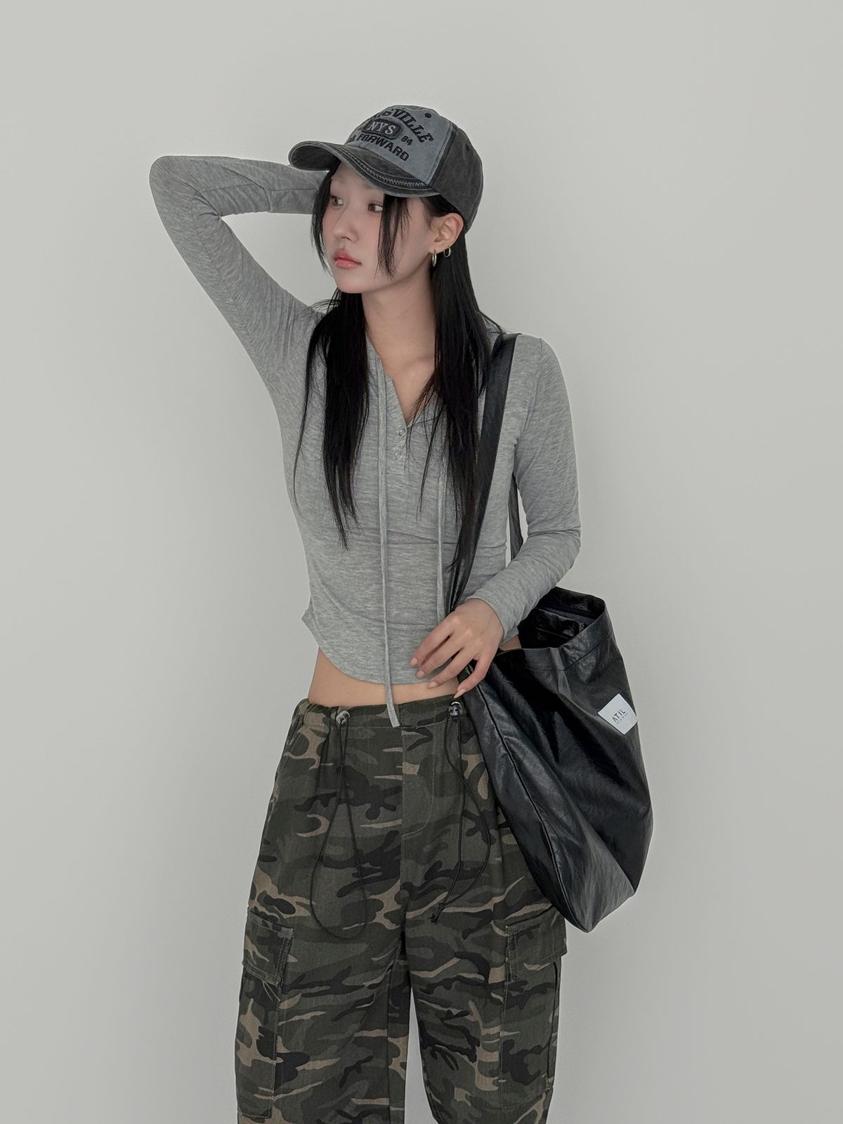어틸스튜디오(ATIL STUDIO) 데일리 크로스 숄더 에코백 _ [블랙]