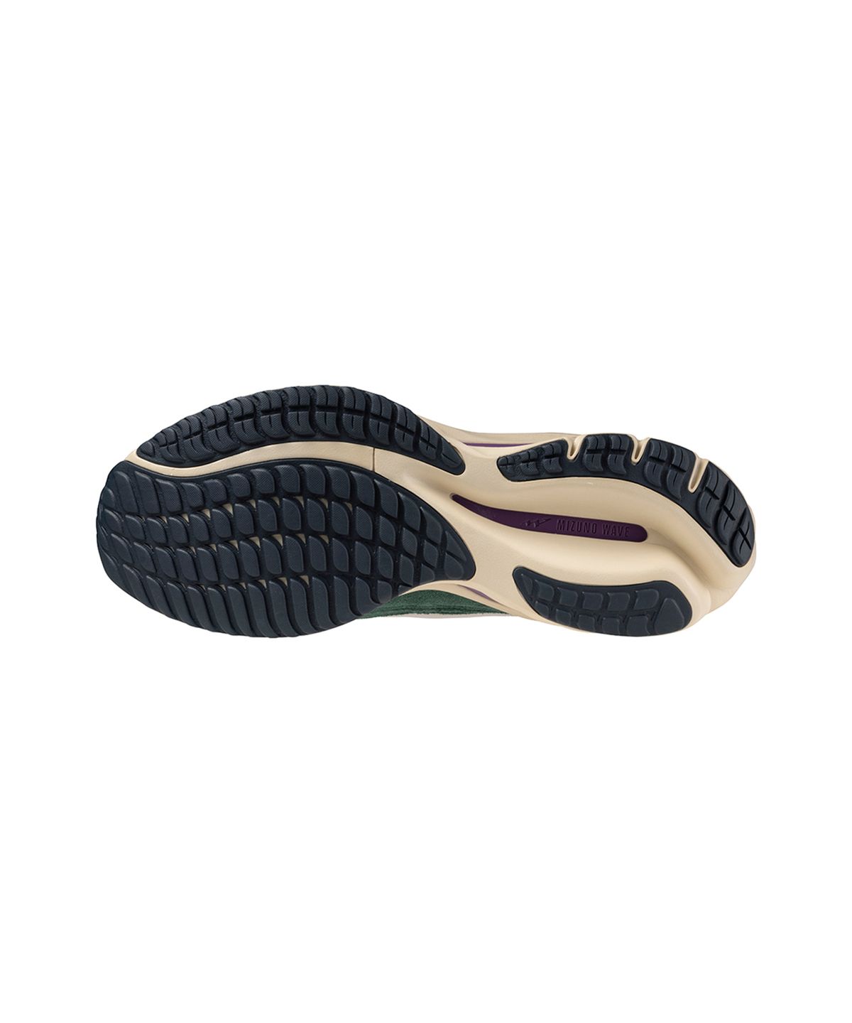 미즈노(MIZUNO) (남성) 웨이브 라이더 베타 - 실버 클라우드:벌컨:비스트로 그린 / D1GA330918