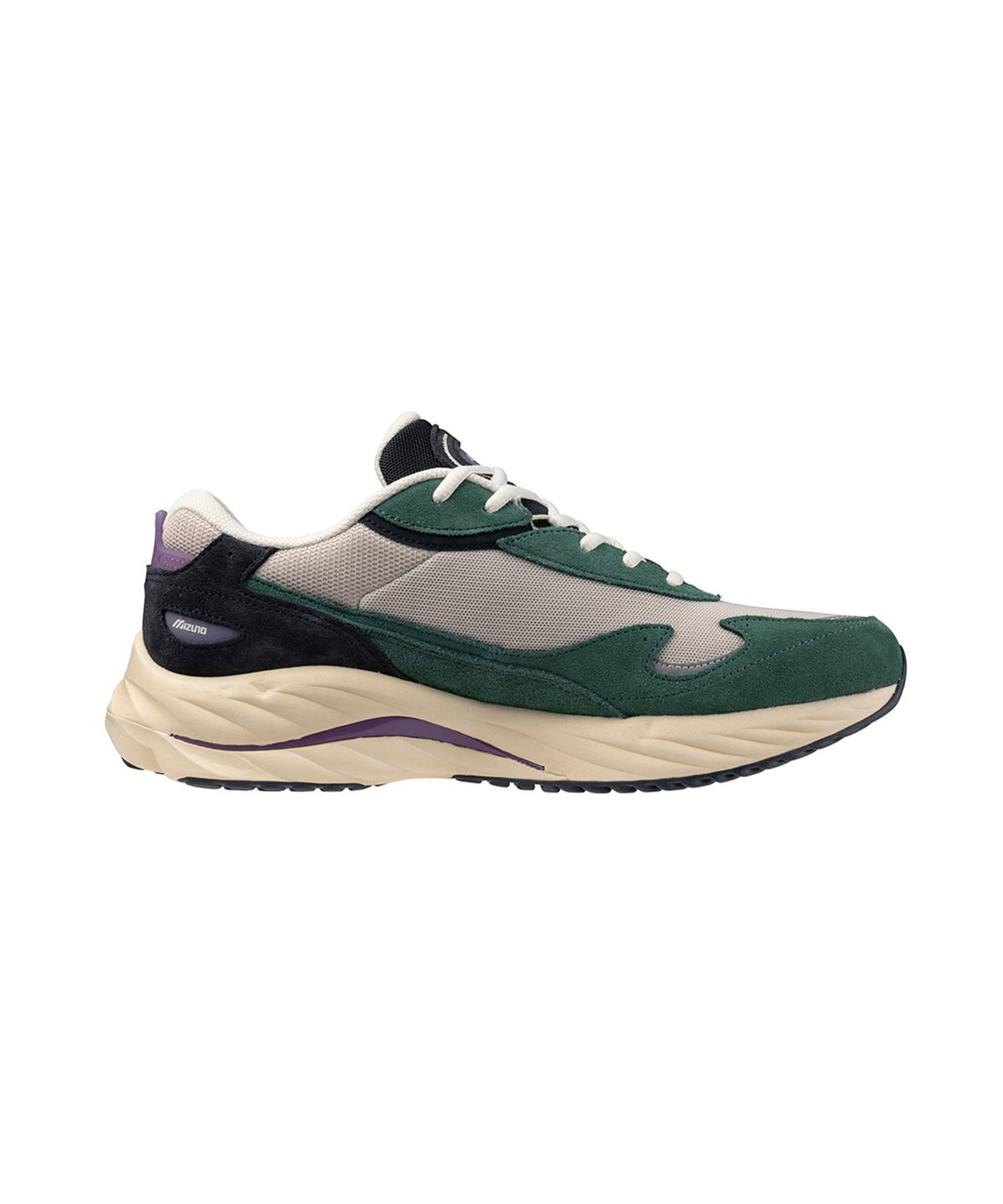 미즈노(MIZUNO) (남성) 웨이브 라이더 베타 - 실버 클라우드:벌컨:비스트로 그린 / D1GA330918